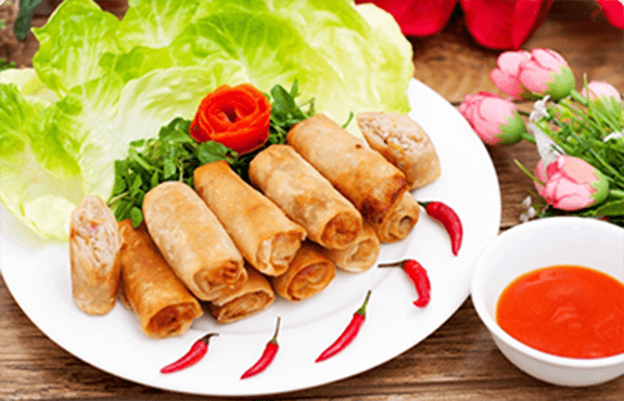 Miến cuốn chả giò